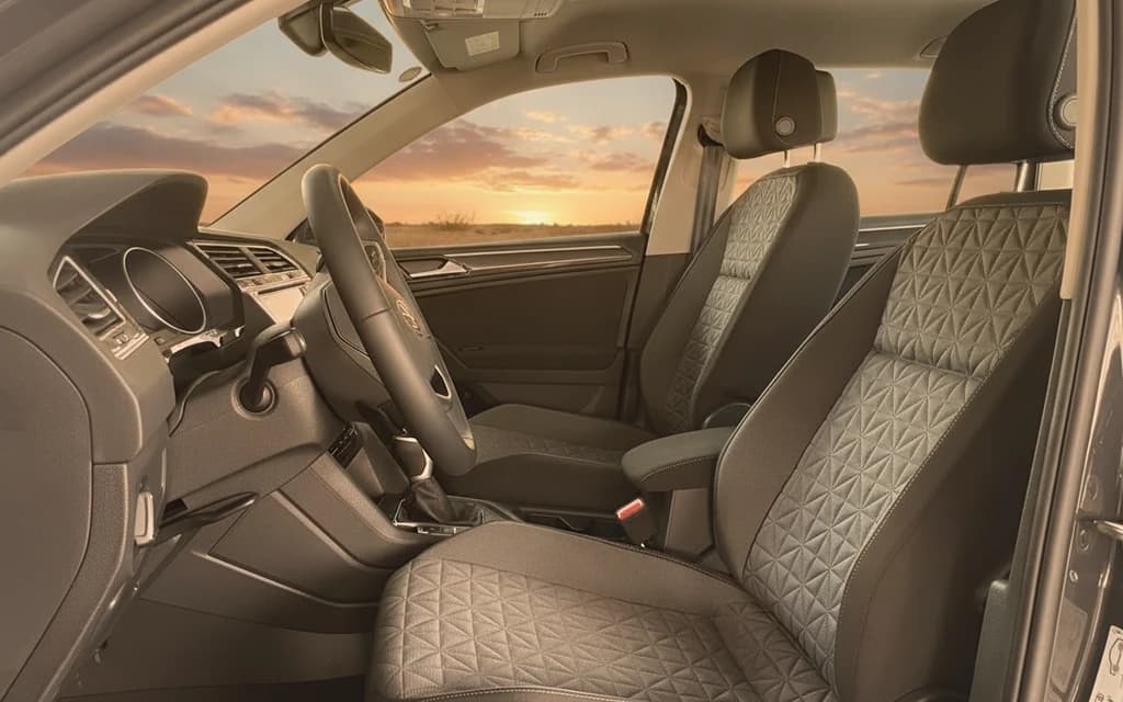 Volkswagen Tiguan 2024 Gray front seats – rental in Dubai