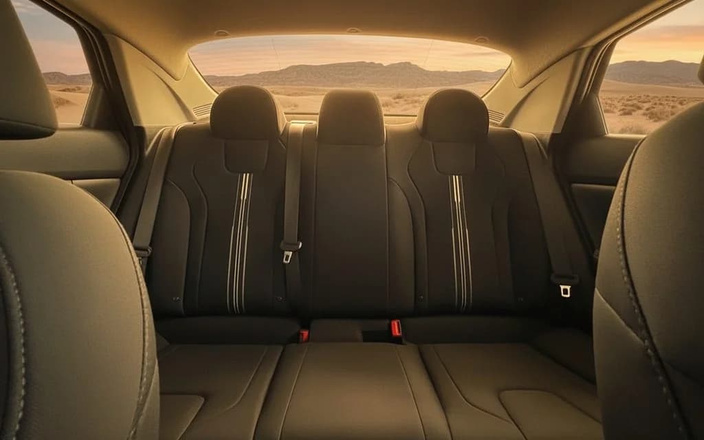 Hyundai Elantra 2021 leather seats and cabin – rental in Dubai