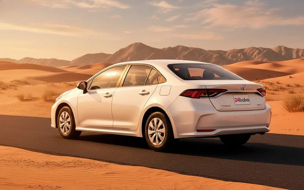 Toyota Corolla 2023 White rear view showing taillights