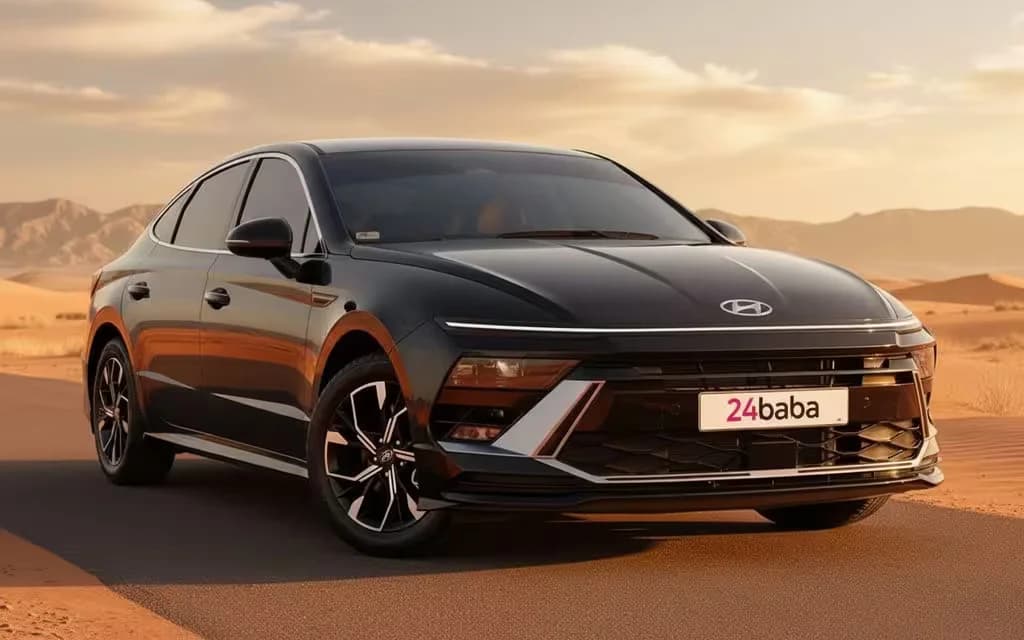 Hyundai Sonata 2024 Black cover image – rental in Dubai