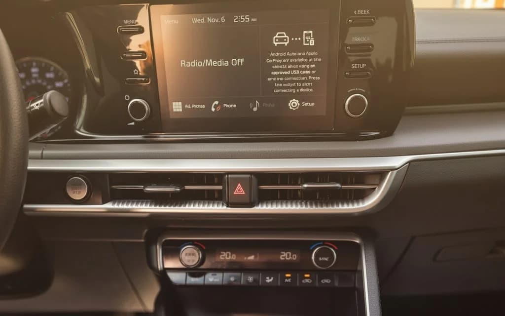 Kia K5 2021 interior view showing trim