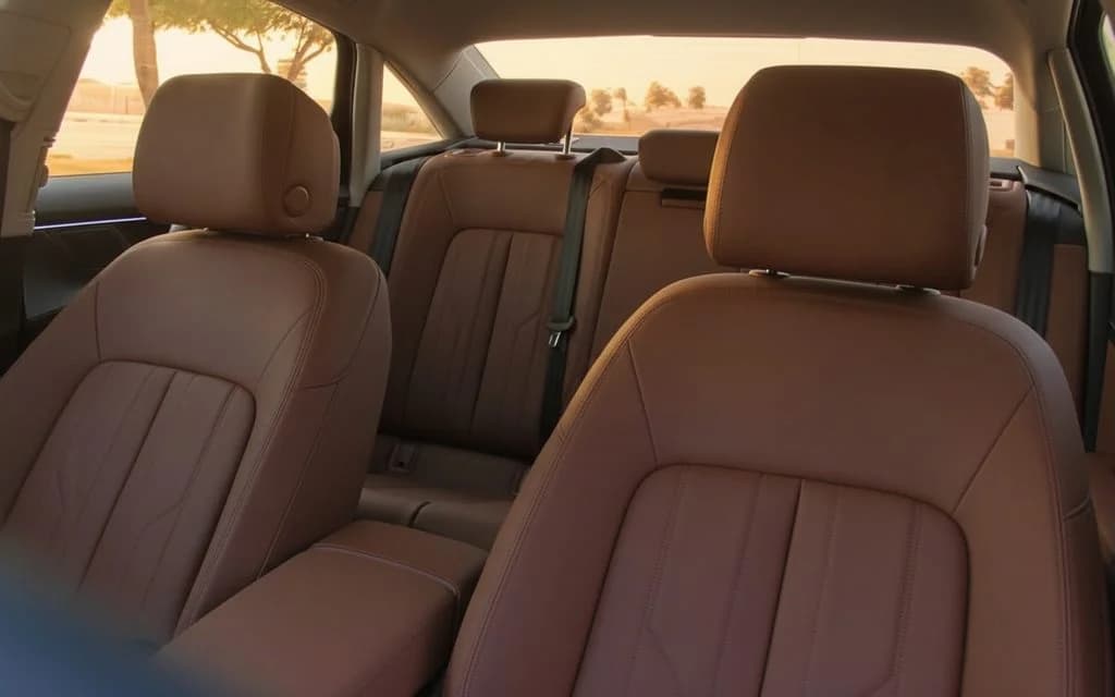 Audi A6 2024 leather seats and cabin