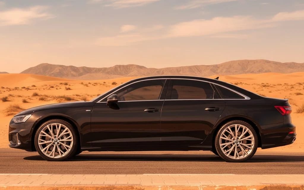 Audi A6 2025 Black side profile