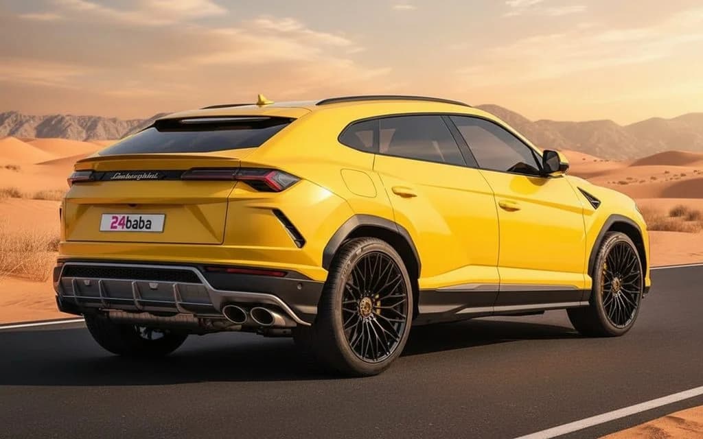 Lamborghini Urus 2024 Yellow side profile