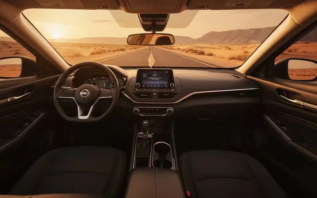 Nissan Altima 2021 interior view showing trim
