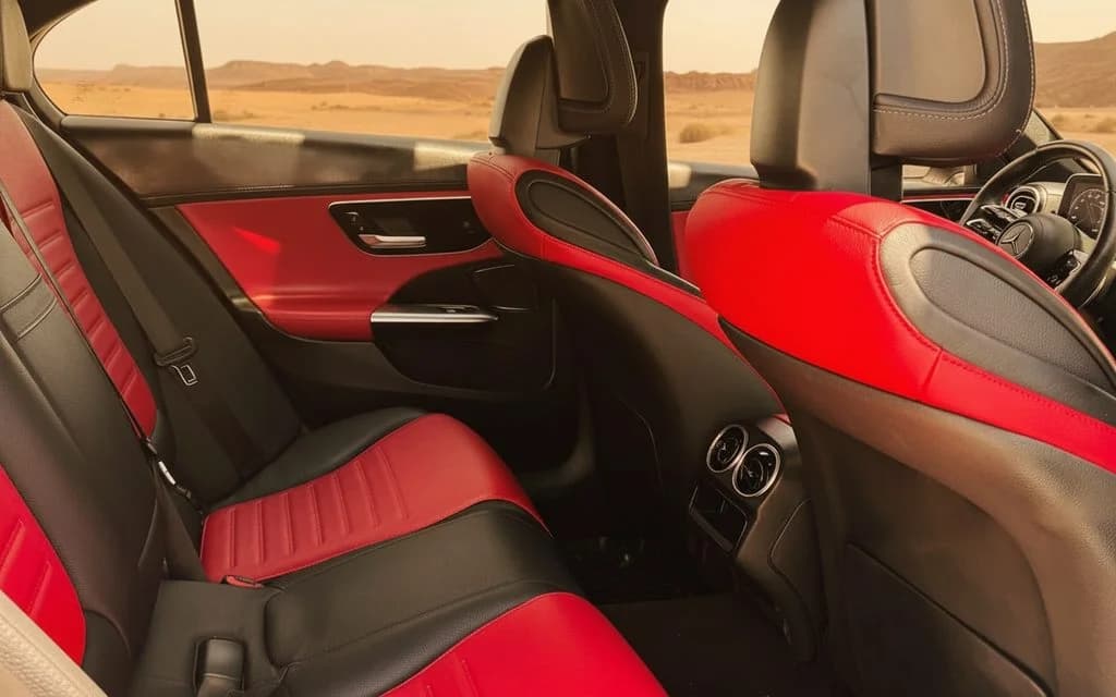 Mercedes C300 2023 leather seats and cabin