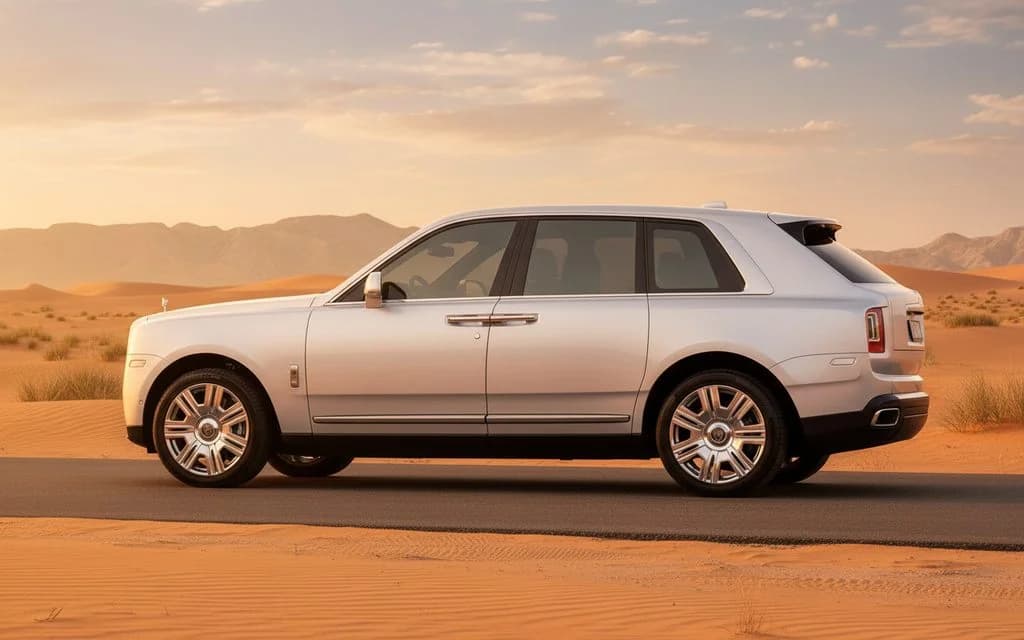 RollsRoyce Cullinan 2020 Silver side profile