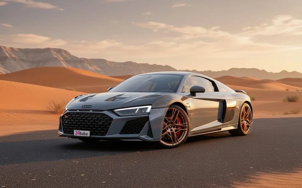 Hire Audi R8 2022 Grey in Dubai