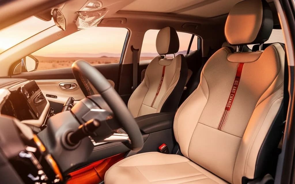 Gac Gs3 2025 leather seats and cabin – rental in Dubai