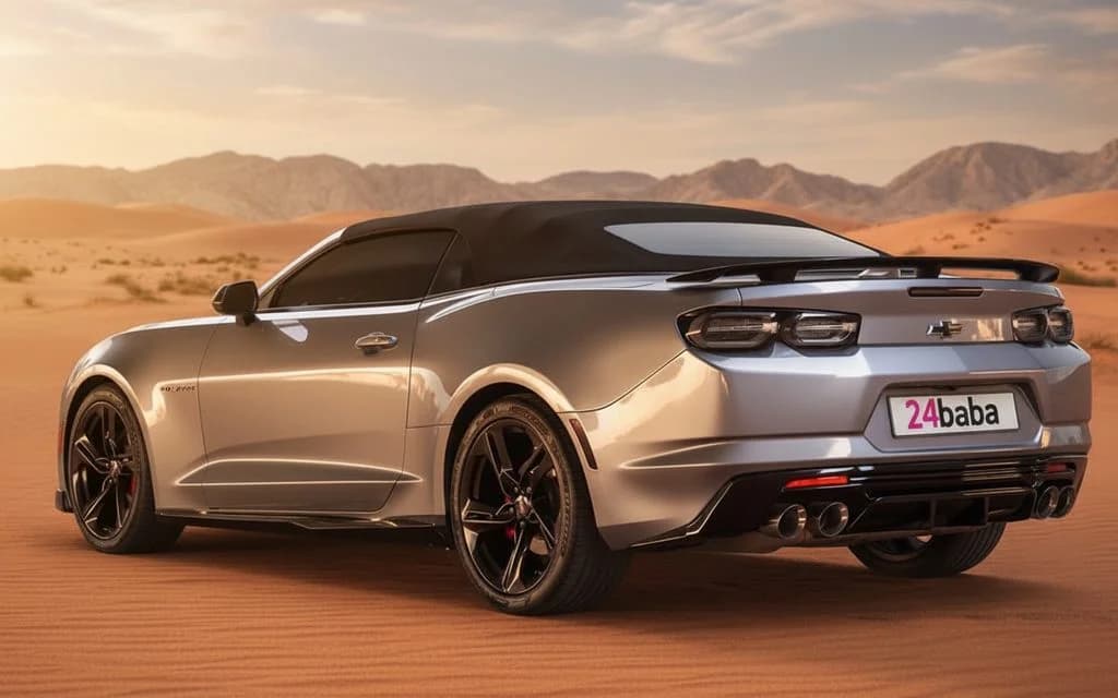 Chevrolet Camaro 2024 Silver rear view showing taillights