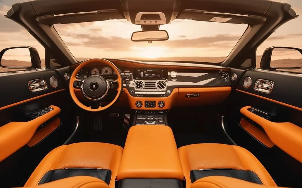 Rolls-Royce Dawn 2021 dashboard and infotainment