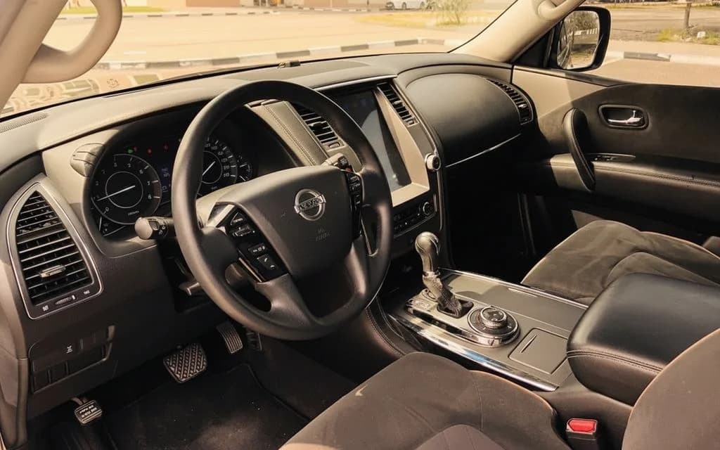 Nissan Patrol 2021 interior view showing trim