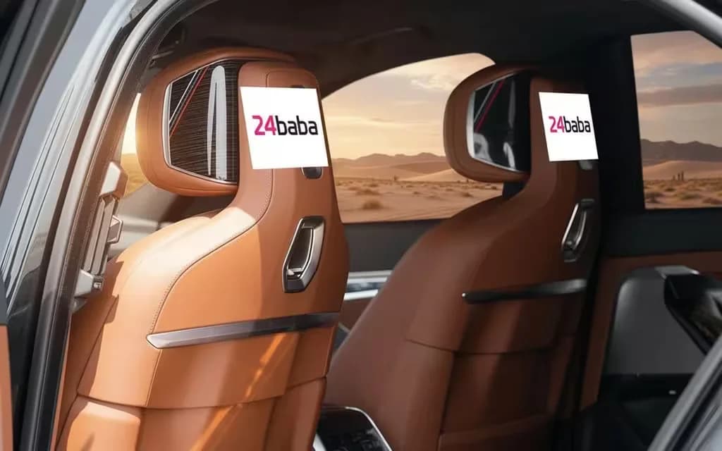 Bmw 735 2023 leather seats and cabin – rental in Dubai