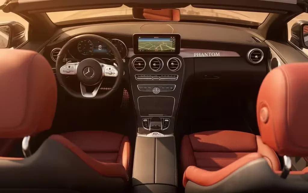Mercedes C200 2021 interior view showing trim