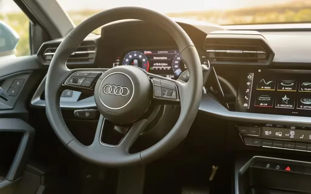 Audi A3 2022 interior view showing trim